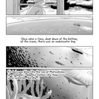 An underwater boy...